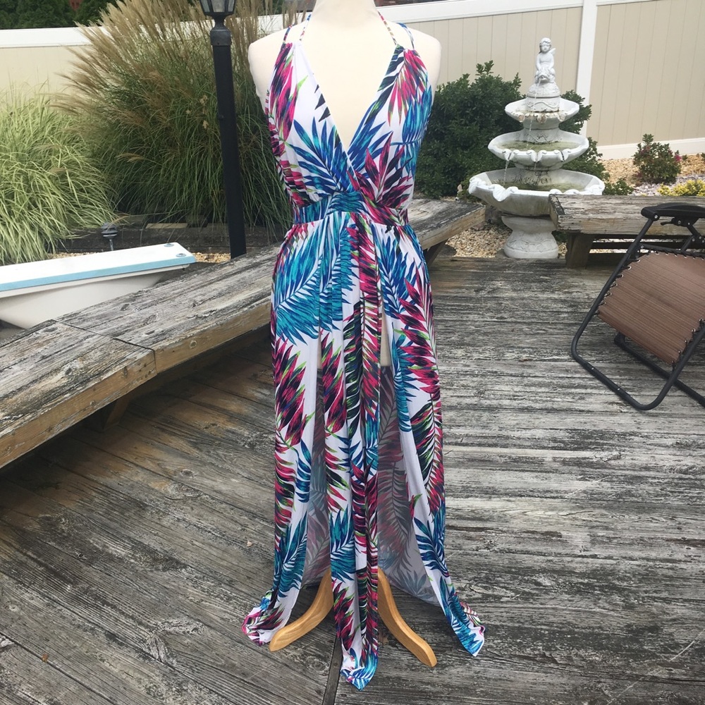 Maxi double split dress